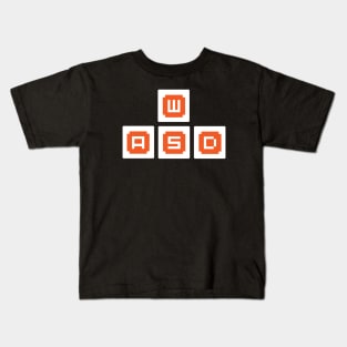 WASD Keyboard Keys (Light) Kids T-Shirt